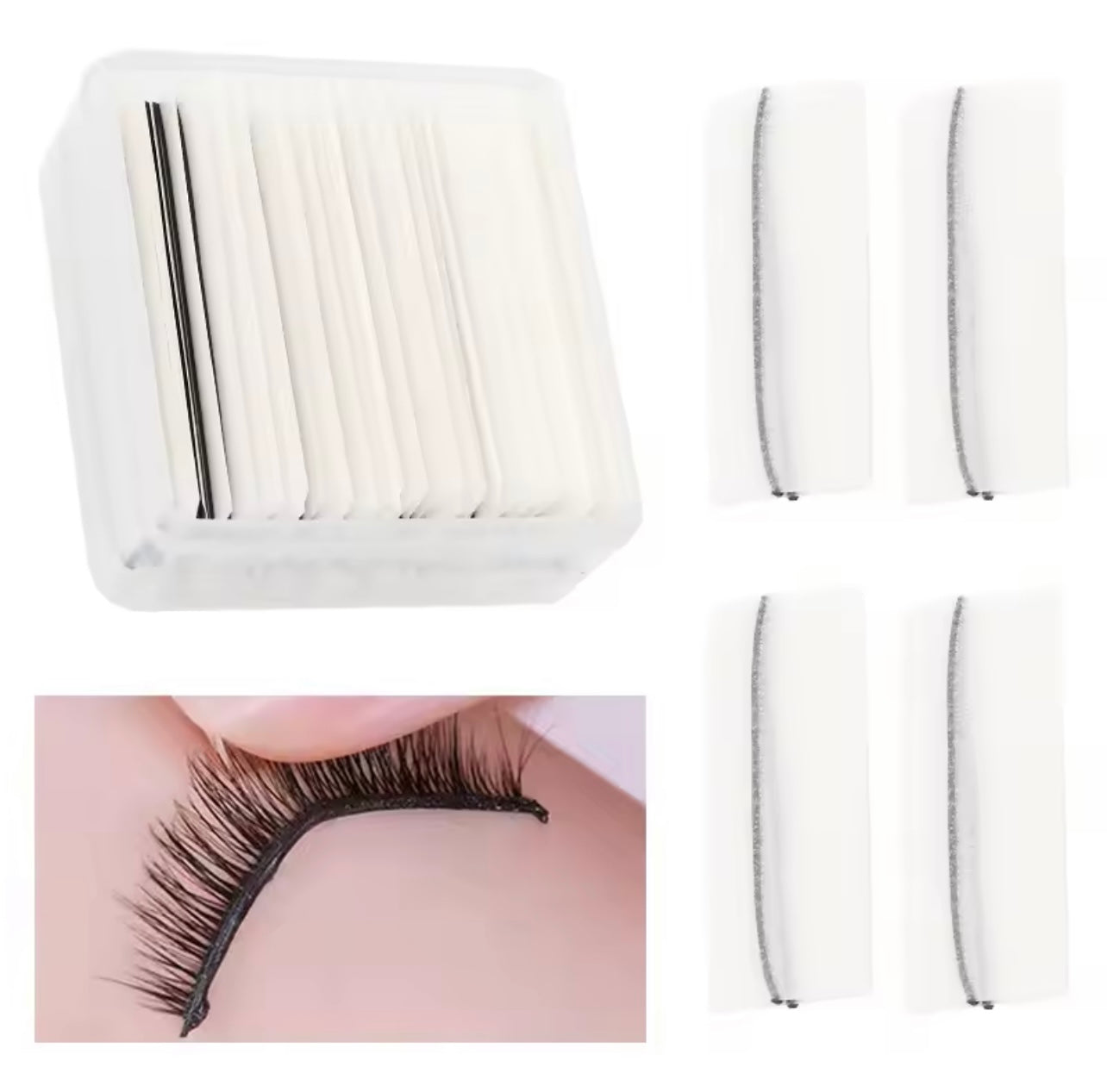 Eyelash glue strip